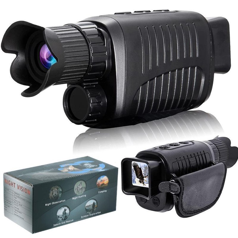 800m Monocular Night Vision Hunting Telescope Infrared 5x Digital Hunting Device