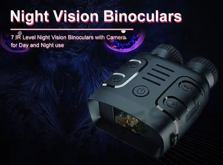 7 IR Level 5X Digital Zoom R18 Night Vision Binoculars With Camera